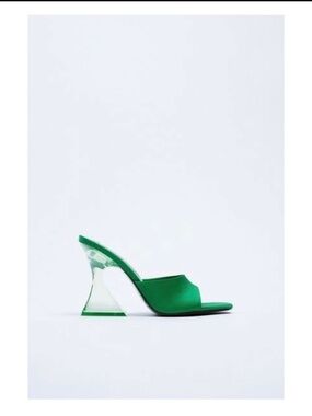 Zara High Heeled Methacrylate Sandals